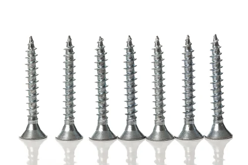 white chipboard screws