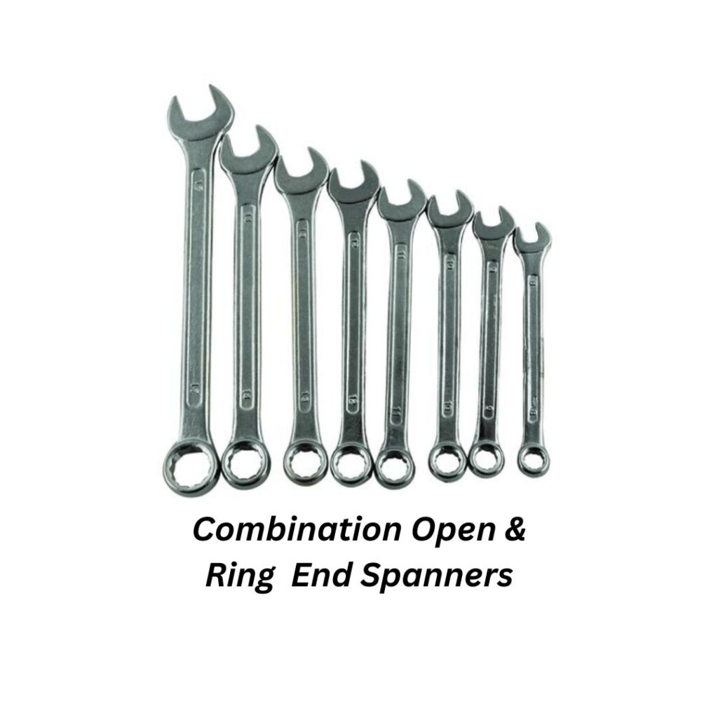 combination open and ring end spanners